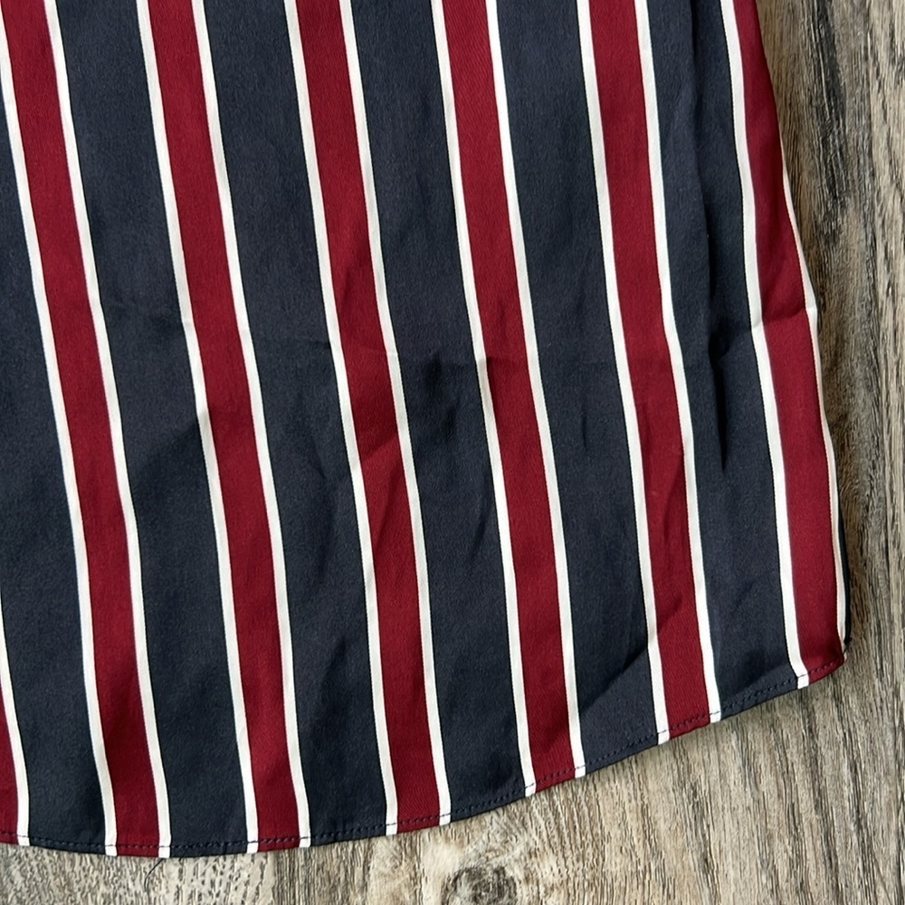 Frame Top Blue and Red Striped Classic Cami Size Extra Small Adjustable Straps - Picture 3 of 10